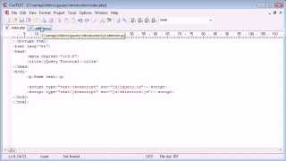 jQuery Tutorial 17 A selector example with CSS