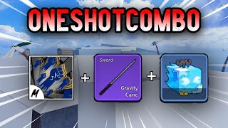 GODHUMAN + GRAVITY CANE + ICE = UNSTOPPABLE ONE SHOT COMBO | BOUNTY HUNTING SECOND SEA |