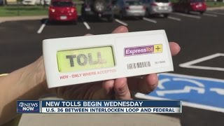 New tolls begin on US 36 Wednesday