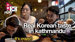 Crazy Korean Foods in Kathmandu // Nepali-Korean couple tastes Korean foods