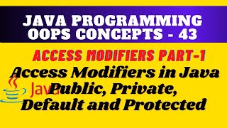 Access Modifiers in Java || Access specifiers for classes or interfaces in Java || #AccessModifiers