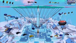 wow😍BEST LANDING in FROZEN KINGDOM MODE❄️PUBG Mobile