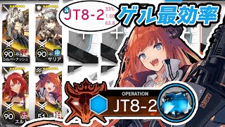 【JT8-2】4人少人数周回 / ゲル最効率【アークナイツ(Arknights)】