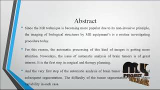 Brain Tumor Segmentation Using CNN in MRI Images | Final Year Projects 2016 - 2017