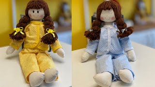 Rag doll for beginners - easy to make! Make in 60 minutes and sell doll Vitória