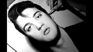 Drawing Elvis Presley - Time Lapse
