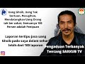 Uang Ghoib, Laporan Whatsapp Tentang SARKUB TV, Viralkan