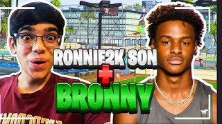 Bronny James & Ronnie2k Son Team Up On NBA 2K21!!