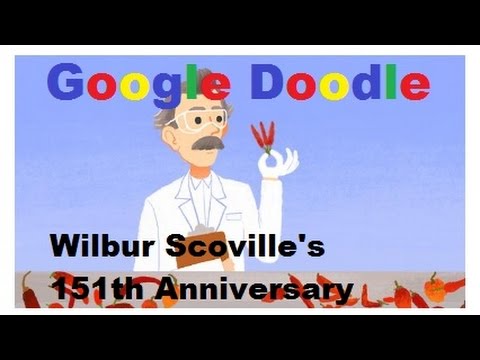 Google Doodle - 151th Anniversary Of Wilbur Scoville - YouTube