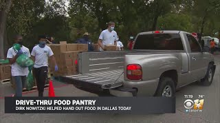 Dirk Nowitzki Teams Up With North Texas Food Bank To Help Families In Need