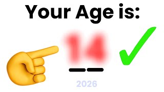 This Video Will Guess Your Age in 2026 π₯π²