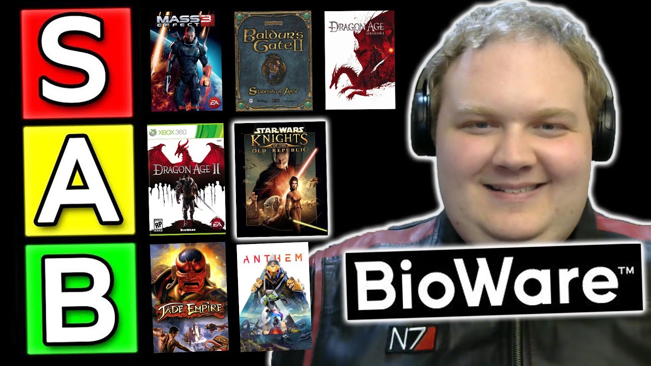 So I Ranked EVERY Bioware Game (Ultimate Bioware Games Tier List) - YouTube