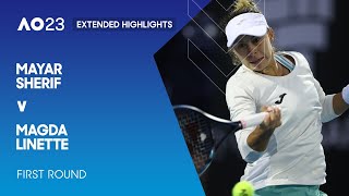 Mayar Sherif v Magda Linette Extended Highlights | Australian Open 2023 First Round
