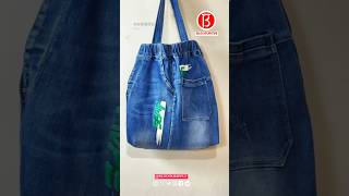 Turn unworn jeans into practical bags