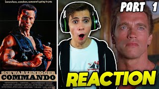Commando (1985) Movie REACTION!!! - Part 1 - (FIRST TIME WATCHING)