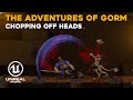 Chopping off Heads Gameplay - The Adventures of Gorm - UE5 Game development