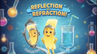 Reflection vs. Refraction: What's the Difference? 🌈💧 Science of Light Explained!