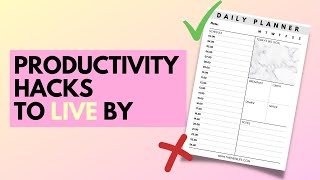 5 Productivity Hacks to Get More Done | Productivity Tips \u0026 Motivation