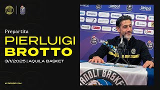 PREPARTITA - Aquila Basket Trento 🆚 Vanoli Cremona | Pierluigi Brotto | Conferenza stampa