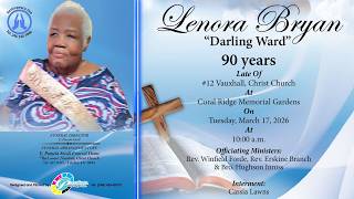 Live Stream of Funeral Service for Lenora Bryan