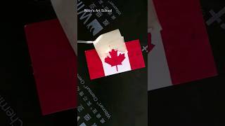 Drawing coloring flag of Canada #satisfying #creative #drawing #painting #art #diy #shorts #canada