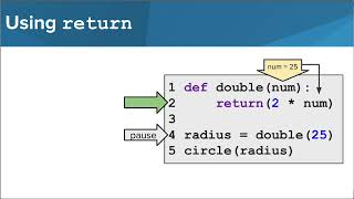 Returning Values from Functions