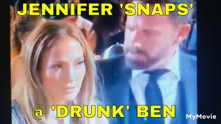JENNIFER LOPEZ 'SNAPS' at 'DRUNK' BEN AFFLECK in FOOTAGE from GRAMMY'S 2023