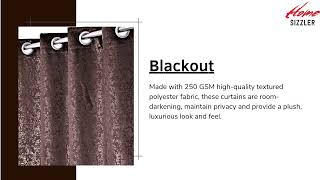 Buy Home Sizzler Textured Blackout Curtains 🤎only @55% discount with 250GSM fabric😲👆👆