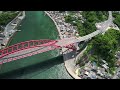 4k drone video beautiful scenery of the sea hiroshima japan