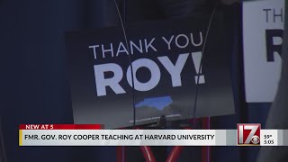 Former NC governor Roy Cooper teaching at Harvard University