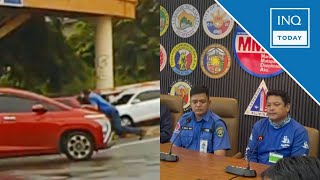 MMDA to pursue raps vs driver who had enforcer cling to car hood | INQToday