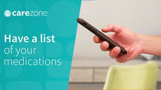 CareZone app- create a med list