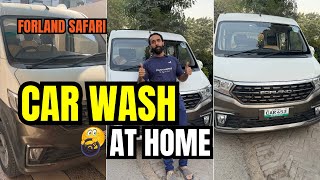 Satisfying Car Wash \u0026 Detailing | Washing My Forland Safari at Home  🚘✨