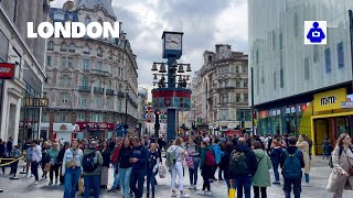 London Walk 🇬🇧 Piccadilly Circus, Regent & Oxford Street to SOHO | Central London Walking Tour [HDR]