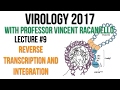 Virology Lectures 2017 #9: Reverse Transcription and Integration