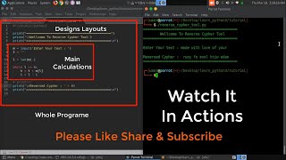 Making Reverse Cypher Tool Using Python In hindi