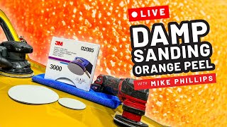 Damp Sanding to Remove Orange Peel | 🔴 LIVE Online Detailing Class with Mike Phi
