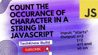 How to Count Character Occurrences in a String with JavaScript | Easy Tutorial!!