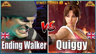 Street Fighter 6 🔥 Ending Walker (RYU)  Vs  Quiggy (Mai Shiranui) 🔥 Best High Level Gameplay