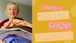 Charity Shop Fabric Haul - February 2025 | #sewingvlog