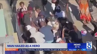 Man rescues boy from violent brawl at Torrance shopping mall