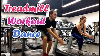 Couple Doing Treadmill Dance For Fun