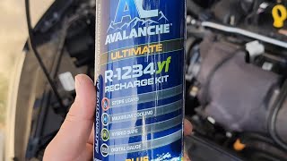 AC Avalanche Ultimate R-1234yf Review \u0026 How to Refill AC System 2019 Ford Fusion