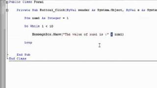 YouTube VB NET Tutorial 16 Do While Visual Basic 2008 2010