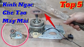 top 5 chế tạo máy mài từ máy giặt rất hay mà nhiều người tiếc nuối vì đã bỏ đi, cách chế máy mài