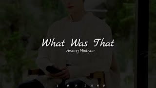 What Was That - Hwang Minhyun (My love OST) | Traducción al español
