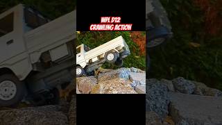 WPL D12 SCALE KEI TRUCK ROCK CLIMBING #rccar #new #offroad #remix #shorts #automobile #toys #crawler