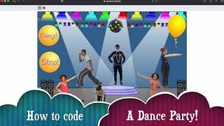 How to code a dance party on Scratch in 10 minutes! Perfect for beginners!