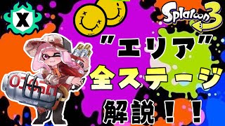 【XP2600ハイドラ】ハイドラントのガチエリア全ステージ立ち回り解説！！【スプラトゥーン3】