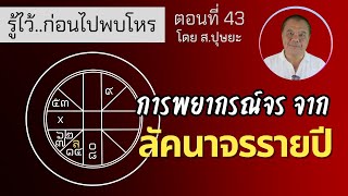 รู้ไว้ก่อนไปพบโหร ตอนที่ 43 การพยากรณ์จรจาก “ลัคนาจรรายปี” โดย ส.ปุษยะ